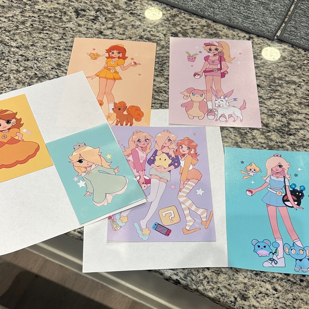 Cute Nintendo Character Art Prints